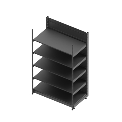 MINIRACK SHELVING UNIT (WITH FRONT UPRIGHT) SBP