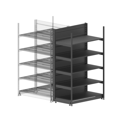 MINIRACK SHELVING UNIT (WITH FRONT UPRIGHT) SBP